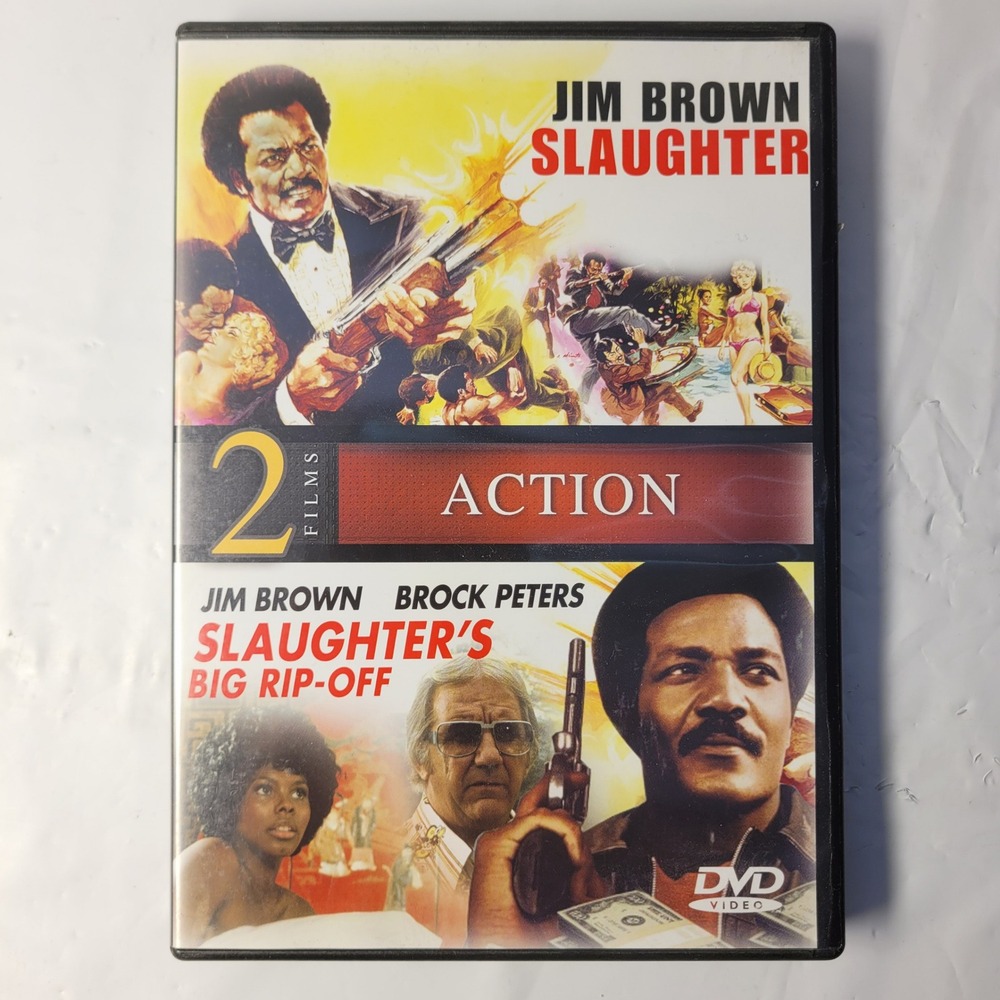 MGM DVD Jim Brown Slaughter‎ / Slaughter's Big Rip-Off 2-Film Action